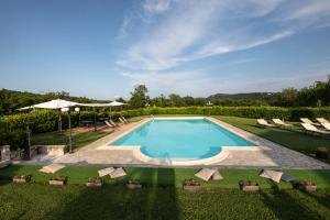 an image of a swimming pool in a yard at Agriturismo Il Sasso in Anghiari