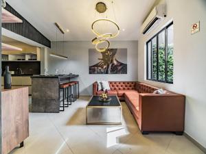 Χώρος καθιστικού στο One Apartments Lleras