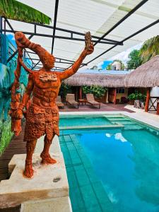 Bazén v ubytování Maya Dreams Bacalar - Adults Only nebo v jeho okolí