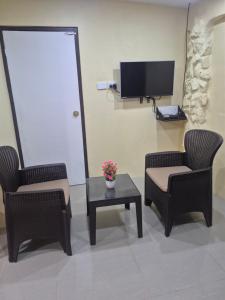 TV a/nebo společenská místnost v ubytování K&S Apartment