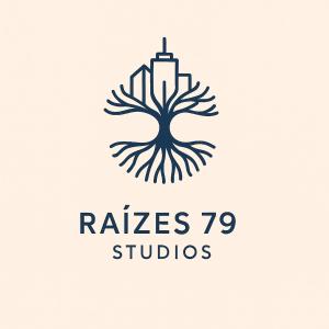 um logotipo para os estúdios Raises em Raízes Tucuruvi Studios em São Paulo
