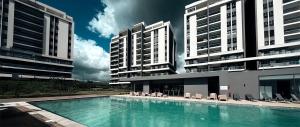 Πισίνα στο ή κοντά στο Sky serenity two rooms apartment