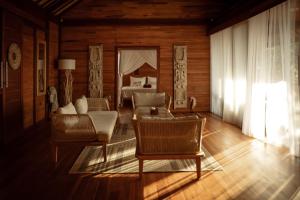 Coin salon dans l'établissement Anna Villas by Sumba-Beach