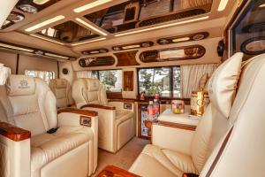 a view of the inside of a camper vehicle at Dalat Palace Heritage Hotel in Da Lat
