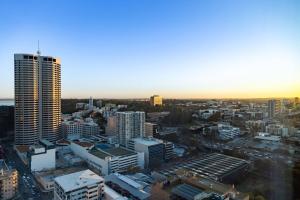 Nespecifikovaný výhled na destinaci Perth nebo výhled na město při pohledu z apartmánu