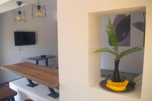 TV a/nebo společenská místnost v ubytování Apartmani Radman 1 - Igalo