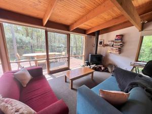Χώρος καθιστικού στο Albaski Lodge