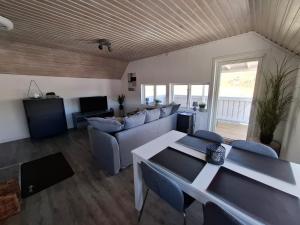 Posezení v ubytování Ferienhaus am See (Rådasjön)