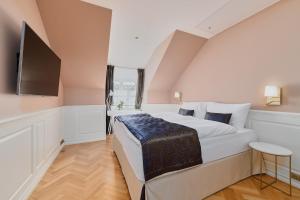 Posteľ alebo postele v izbe v ubytovaní Hotel & Restaurant Chateau Trnová