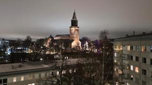 Udsigt til Turku eller udsigt til byen taget fra lejligheden