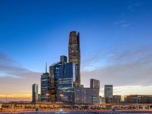 Udsigt til Riyadh eller udsigt til byen taget fra lejligheden