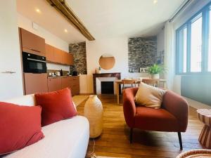 Køkken eller tekøkken på Casa Madeleine