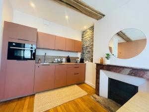 Køkken eller tekøkken på Casa Madeleine