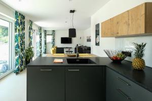 Dapur atau dapur kecil di Domizil Relax - Heimathafen