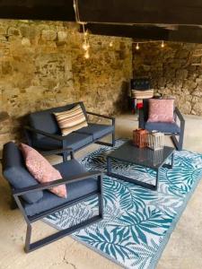 Posezení v ubytování La Baie - Belle maison de charme -Jardin et Parking