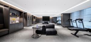 Fitness centrum a/nebo fitness zařízení v ubytování 成都西博城中心城际酒店