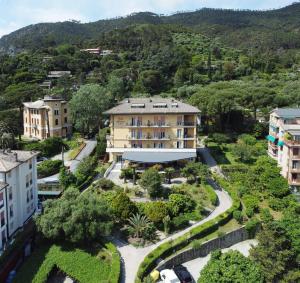 an aerial view of a building in a city at Hotel Villa Adriana in Monterosso al Mare