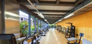 Fitness centrum a/nebo fitness zařízení v ubytování VitalBoutique Hotel Zurzacherhof