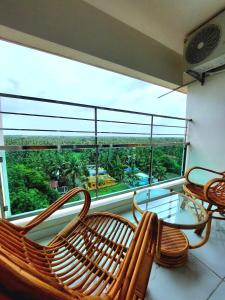 En balkon eller terrasse på Malpe Magic