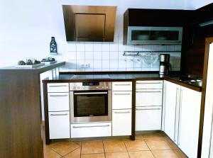 Köök või kööginurk majutusasutuses Residnez Mühlenberg Typ A1