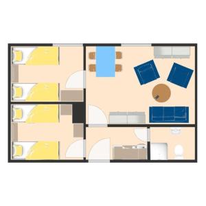 Půdorys ubytování zum Wels