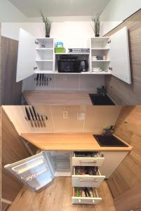 Dapur atau dapur kecil di Apartmán Rosa
