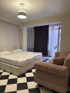 Postel nebo postele na pokoji v ubytování Hotel Old Boulvared