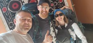 Os clientes hospedados em Sim-Sim Hostel
