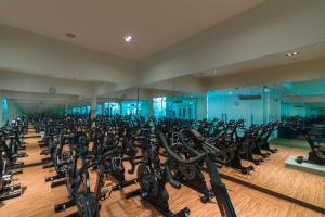 a large room filled with lots of treadmills at Iberostar Punta Cana in Punta Cana