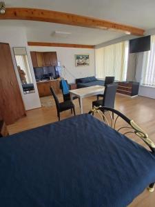 a living room with a table and chairs at Sobe i apartmani "Terasa" in Smederevo