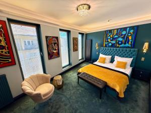 Posteľ alebo postele v izbe v ubytovaní Golden Apartments Centrum