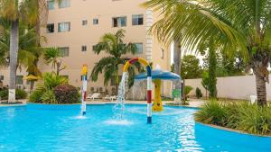 Bazén v ubytování Encontro das Aguas Termas resort nebo v jeho okolí