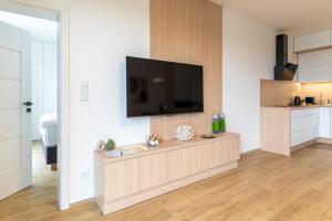 A kitchen or kitchenette at SOLARIS APARTMÁNY Pálava
