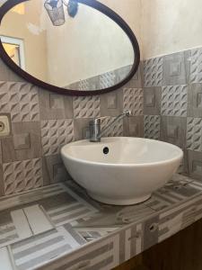 Koupelna v ubytování Hotel Prime