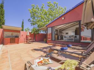 Patio lub wspólna przestrzeń na świeżym powietrzu w obiekcie Cubo's Finca Las Palmeras