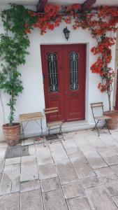 Patio alebo iná vonkajšia časť ubytovania Lefkas Central