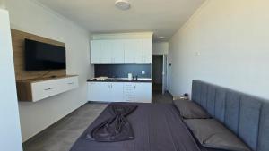 Η κουζίνα ή μικρή κουζίνα στο Sea View Apartments