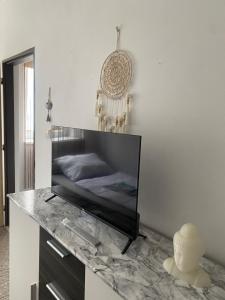 TV a/nebo společenská místnost v ubytování Ubytování Linda