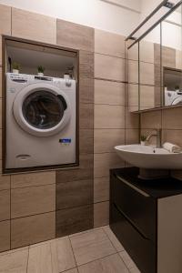 Koupelna v ubytování Ágoston Apartman 6 - Sára