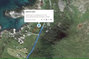 a map of the approximate location of the property at Explorers Cabin Lofoten in Offersøya