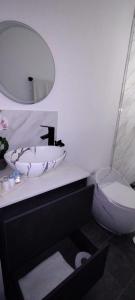 Koupelna v ubytování Hotel Mediterraneo