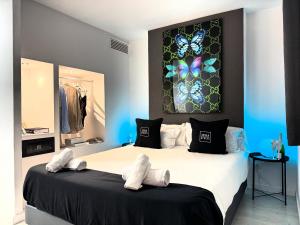 Postel nebo postele na pokoji v ubytování Urban Spaces Ibiza