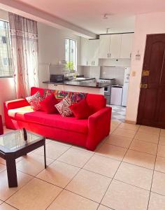 Η κουζίνα ή μικρή κουζίνα στο Hermoso Apartamento Miraflores Central