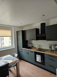 Dapur atau dapur kecil di Ferienwohnung Kippehäusje