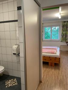 Koupelna v ubytování Gasthaus Schöberingerhof