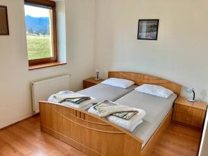 Postel nebo postele na pokoji v ubytování Pension Hofberg