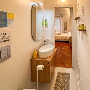 Koupelna v ubytování B&B Il Mare di Terrasini
