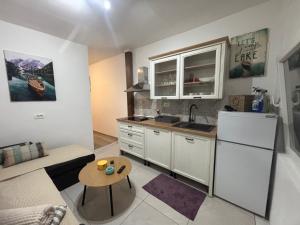 Kuchyň nebo kuchyňský kout v ubytování Apartman Rita