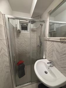 Koupelna v ubytování Apartman Rita