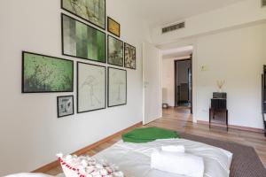 Ένα ή περισσότερα κρεβάτια σε δωμάτιο στο Bellagio Breeze of lake Como